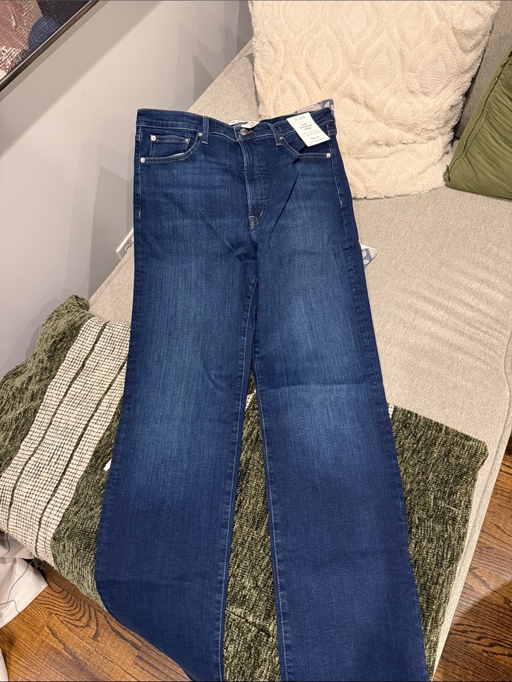 Madewell mid rise straight Jean